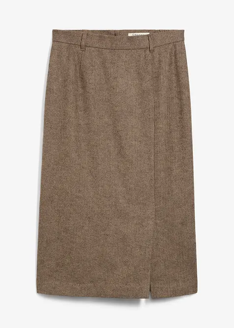 Pennkjol i ylleblandning, bonprix