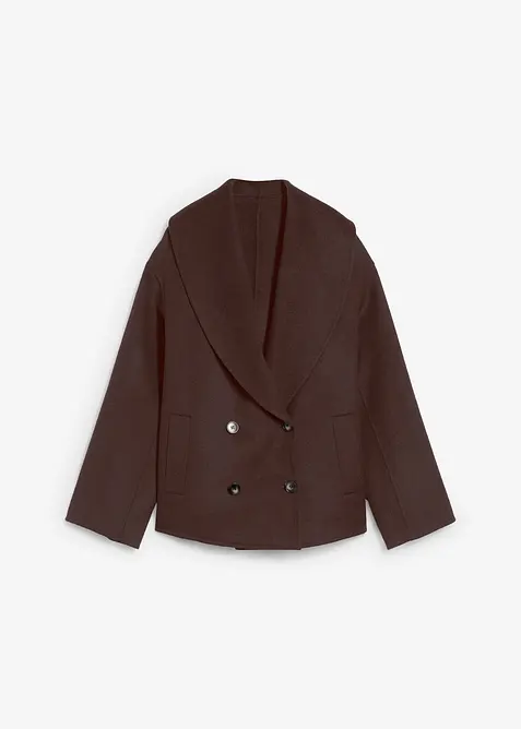 Oversizejacka i mjuk ullblandning, bonprix