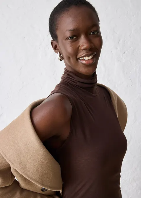 &Auml;rml&ouml;s topp med ull, bonprix