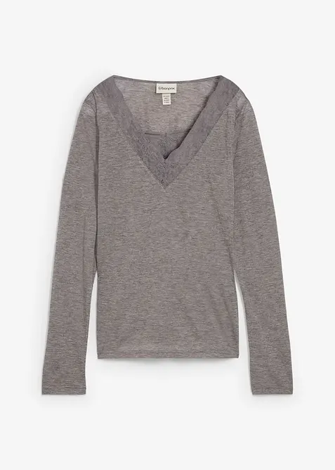 Topp med ull, bonprix