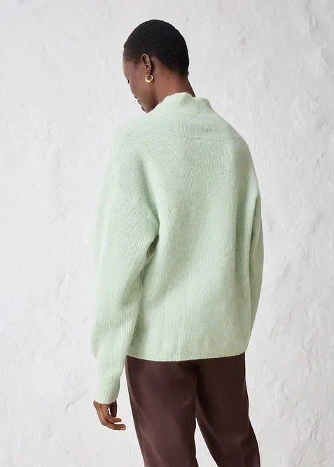 Tröja av värmande alpackamix, bonprix