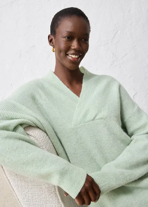 Tr&ouml;ja av v&auml;rmande alpackamix, bonprix