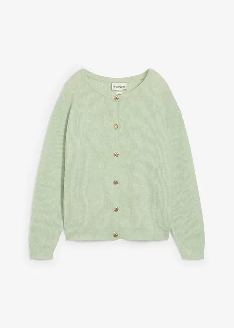 Cardigan med varm alpackaull, bonprix