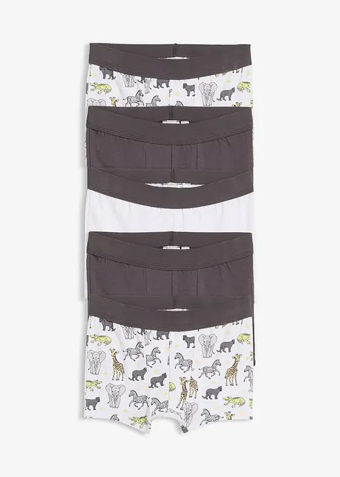 Boxershorts med mjuk, ekologisk bomull (5 par), bonprix
