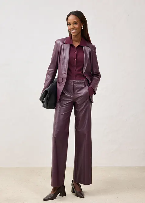 Finstickad kofta av mjuk yllemix, bonprix