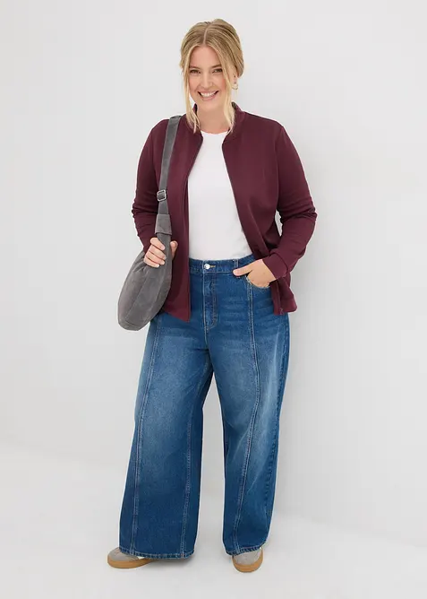 Trik&aring;jacka med dragkedja i neopren, bonprix