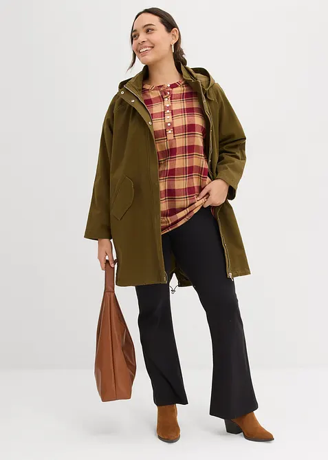 Blustunika av flanell, bonprix