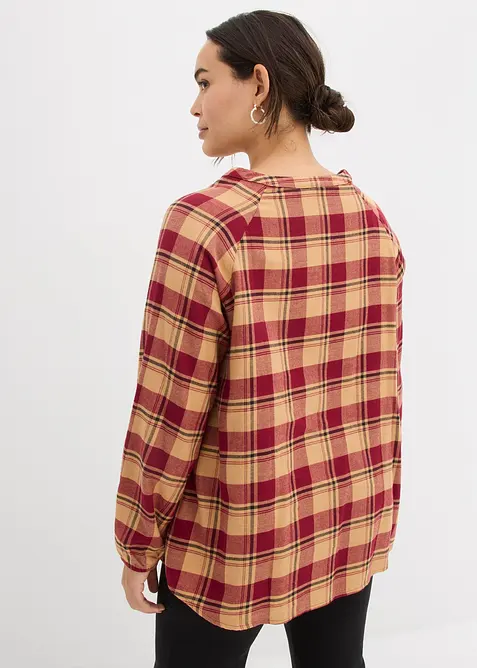 Blustunika av flanell, bonprix