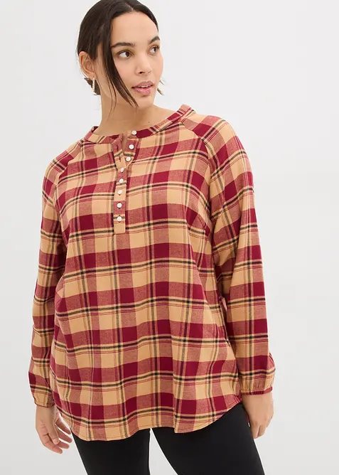 Blustunika av flanell, bonprix