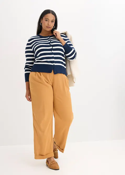 Randig cardigan, bonprix