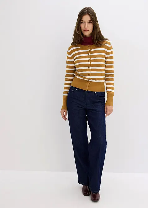 Randig cardigan, bonprix