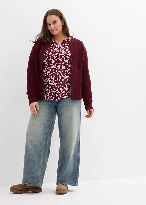 Blustunika i böljande viskos, bonprix