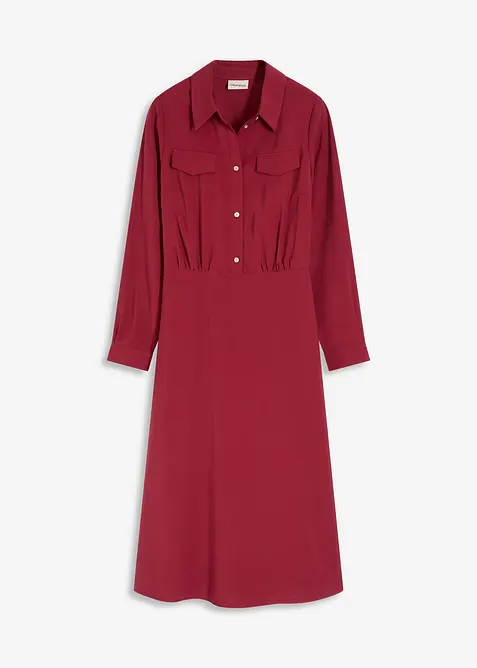 Klänning med skjortkrage, bonprix