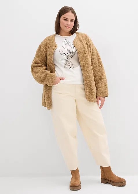 Långärmad topp av bomull, bonprix