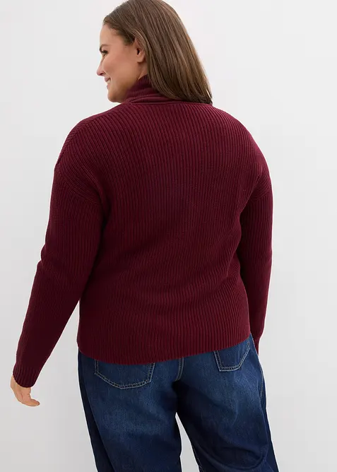 Cardigan med knytband, bonprix