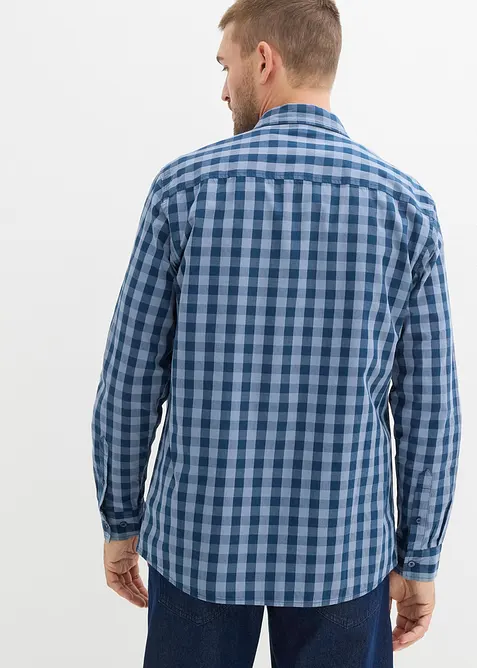 Långärmad skjorta i ekologisk bomull, bonprix