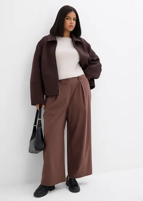 Byxa med funktionella detaljer i materialmix, bonprix