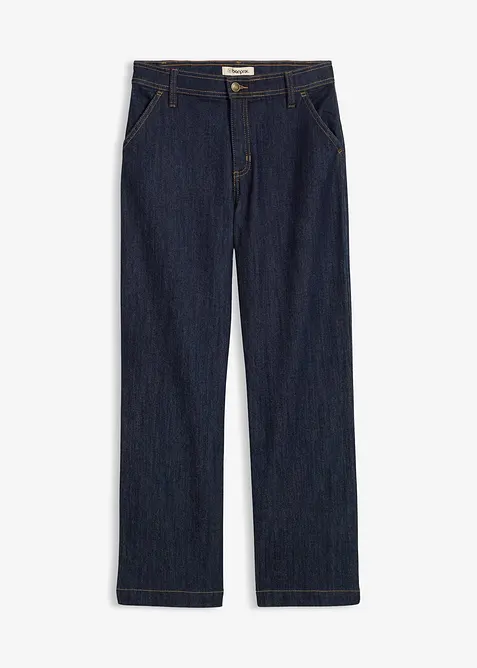 Wide Leg Jeans medelhög midja, bonprix