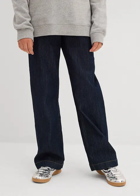 Wide Leg Jeans medelhög midja, bonprix