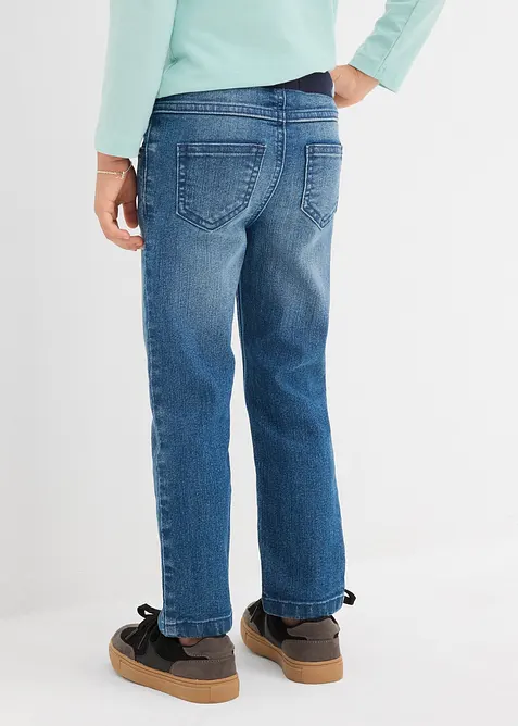 Dra-på jeans Mid Waist, bonprix