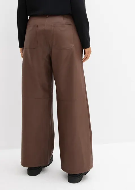 Byxa i skinnimitation, bonprix