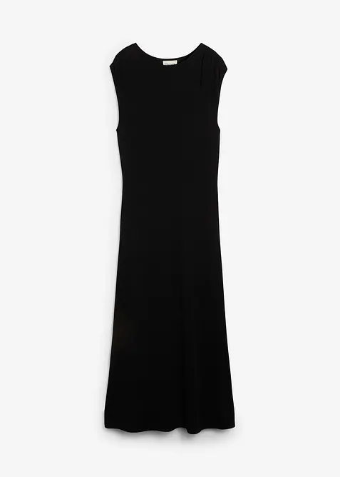 Finstickad klänning av viskosmix, bonprix