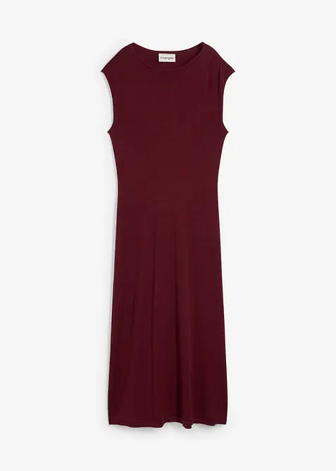 Finstickad klänning av viskosmix, bonprix