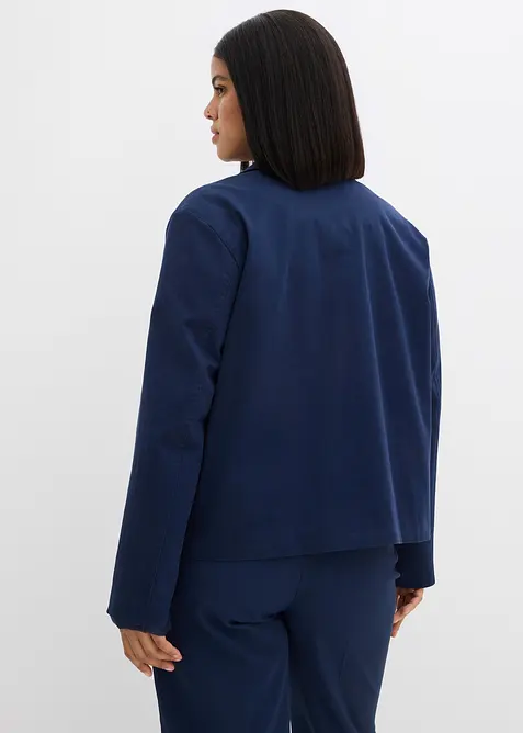 Kort höst- och vårjacka i ekologisk bomull med elastan, bonprix