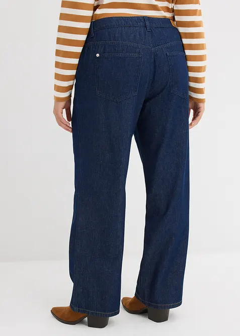 Straight jeans medelhög midja, bonprix