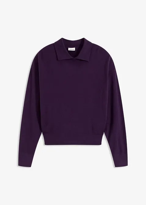 Finstickad tröja med viskos, bonprix