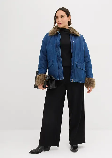 Lätt vadderad jeansjacka, bonprix