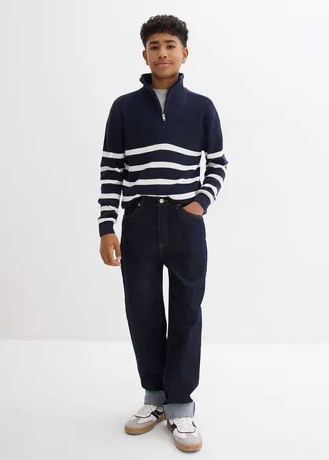 Loose Fit jeans med reglerbar linning, Straight, bonprix