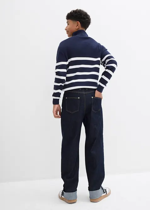 Loose Fit jeans med reglerbar linning, Straight, bonprix