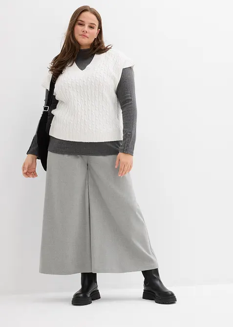 Slipover med flätstickning, bonprix