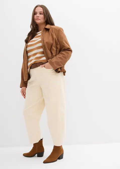 Oversized tröja av ren bomull, bonprix