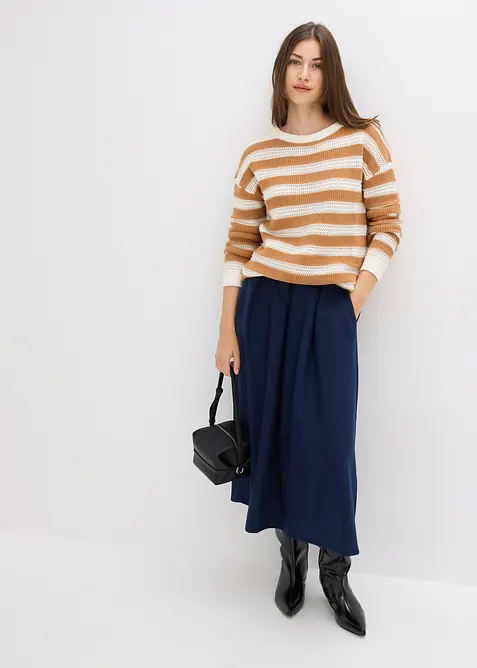 Oversized tröja av ren bomull, bonprix