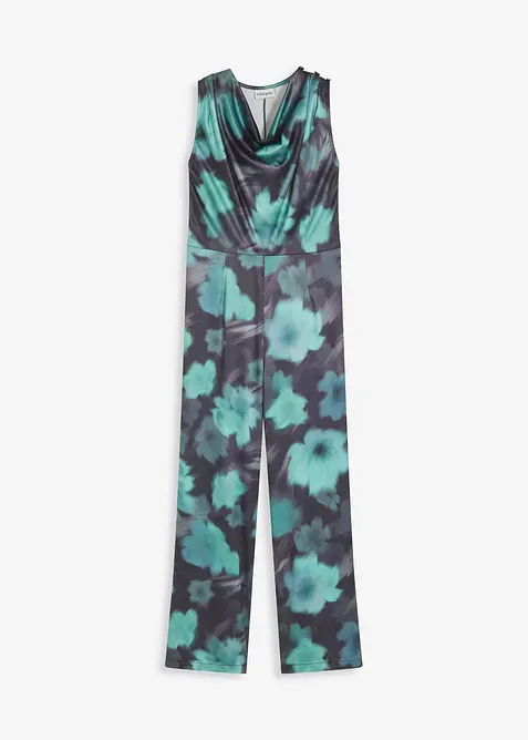 Jumpsuit i följsam satin, bonprix