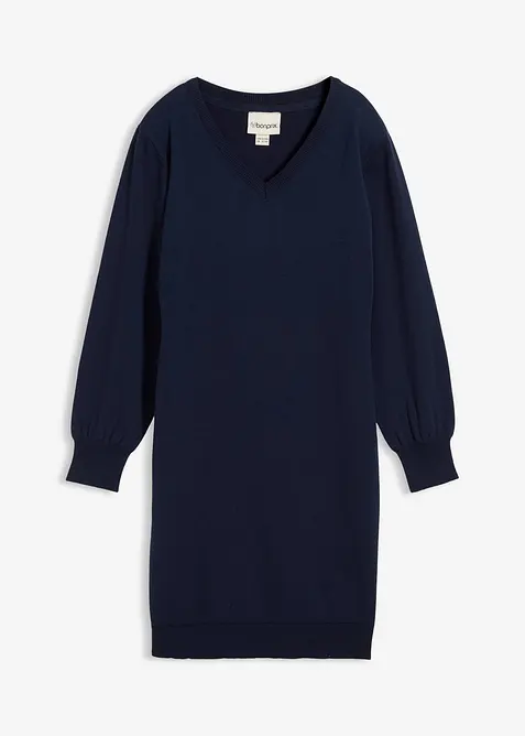 Stickad klänning, bonprix