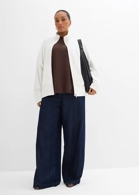 Trikåjacka i bekväm Punto di Roma, bonprix