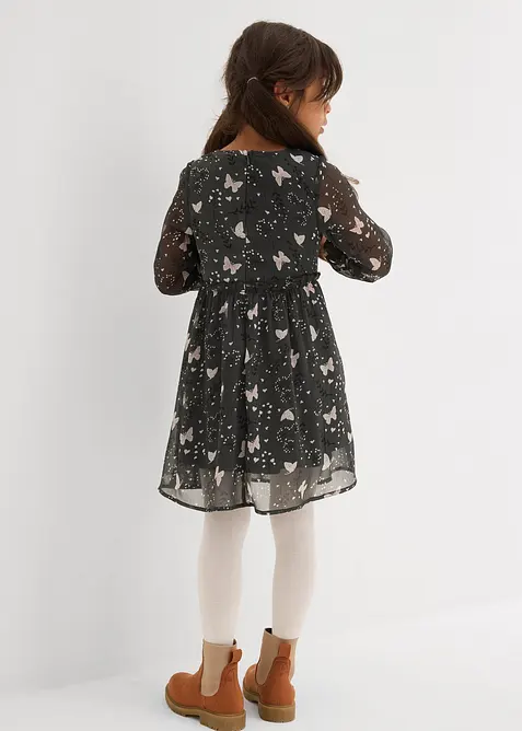 Utställd chiffongklänning för barn, bonprix