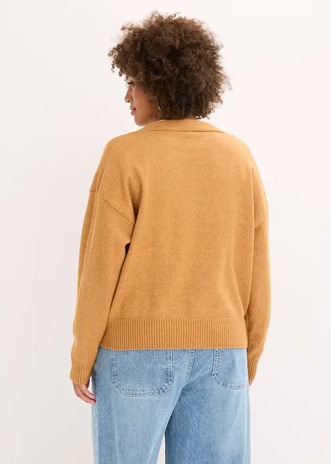 Stickad oversizekofta, bonprix