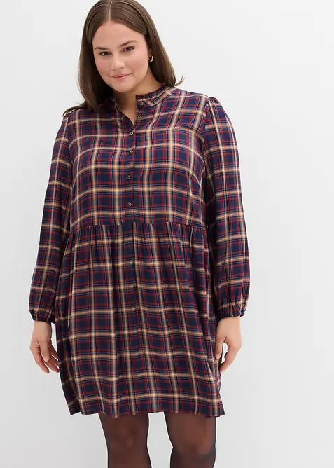 Miniklänning av mjuk viskos, bonprix