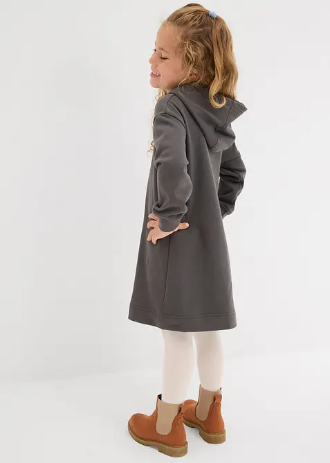 Jerseyklänning i ren ekologisk bomull för barn, bonprix