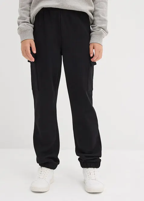 Joggingbyxa i cargomodell för barn, av ren ekologisk bomull, bonprix