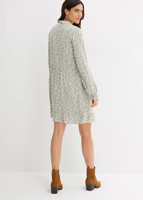 Miniklänning i följsam viskos, bonprix