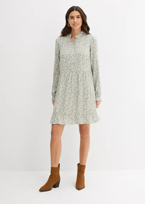 Miniklänning i följsam viskos, bonprix