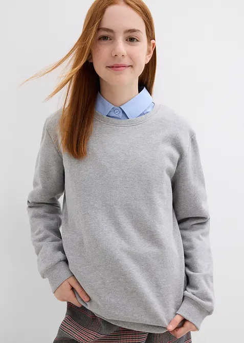 Sweatshirt av ekologisk bomull (2-pack), bonprix