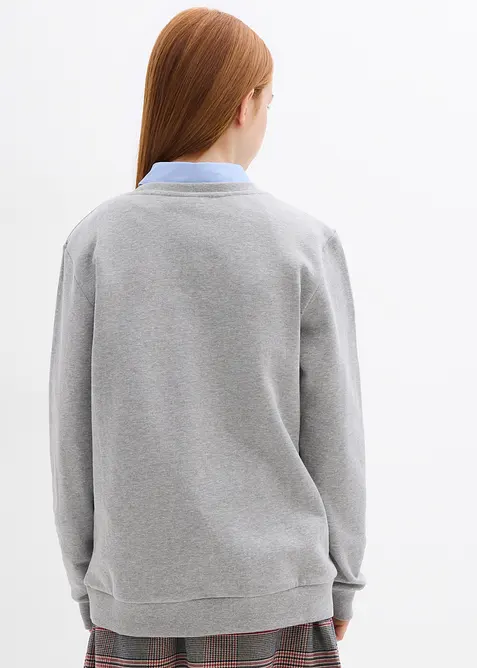 Sweatshirt av ekologisk bomull (2-pack), bonprix