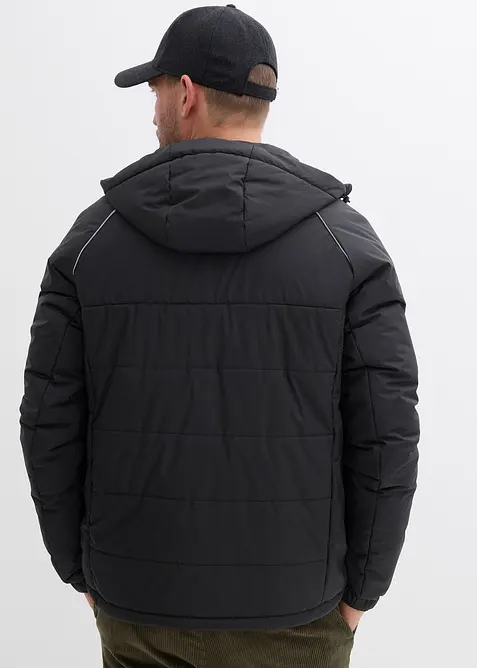 Quiltad jacka med huva, bonprix