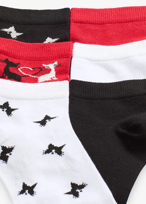 Korta strumpor med ekologisk bomull (7-pack), bonprix